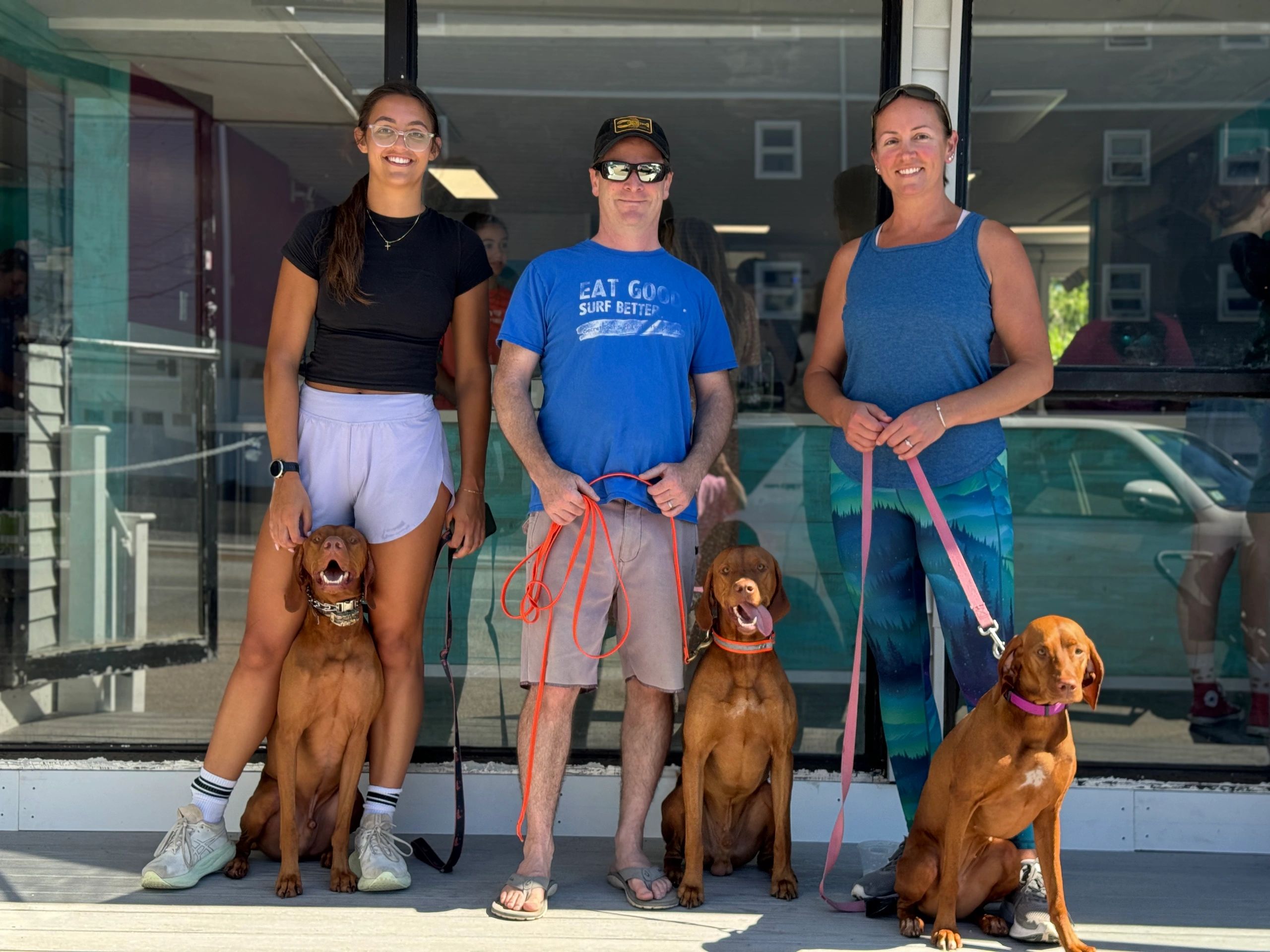 People with dogs at Secret Spot - Eat Good Surf Better